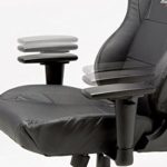 Robas Lund 62543NN4 DX Racer12 Gaming-/Büro-/Schreibtischstuhl, Chefsessel mit Armlehnen, Wide Serie, 69 x 127-134 x 76 cm, Gestell Alu, Bezug Kunstleder, schwarz - 3